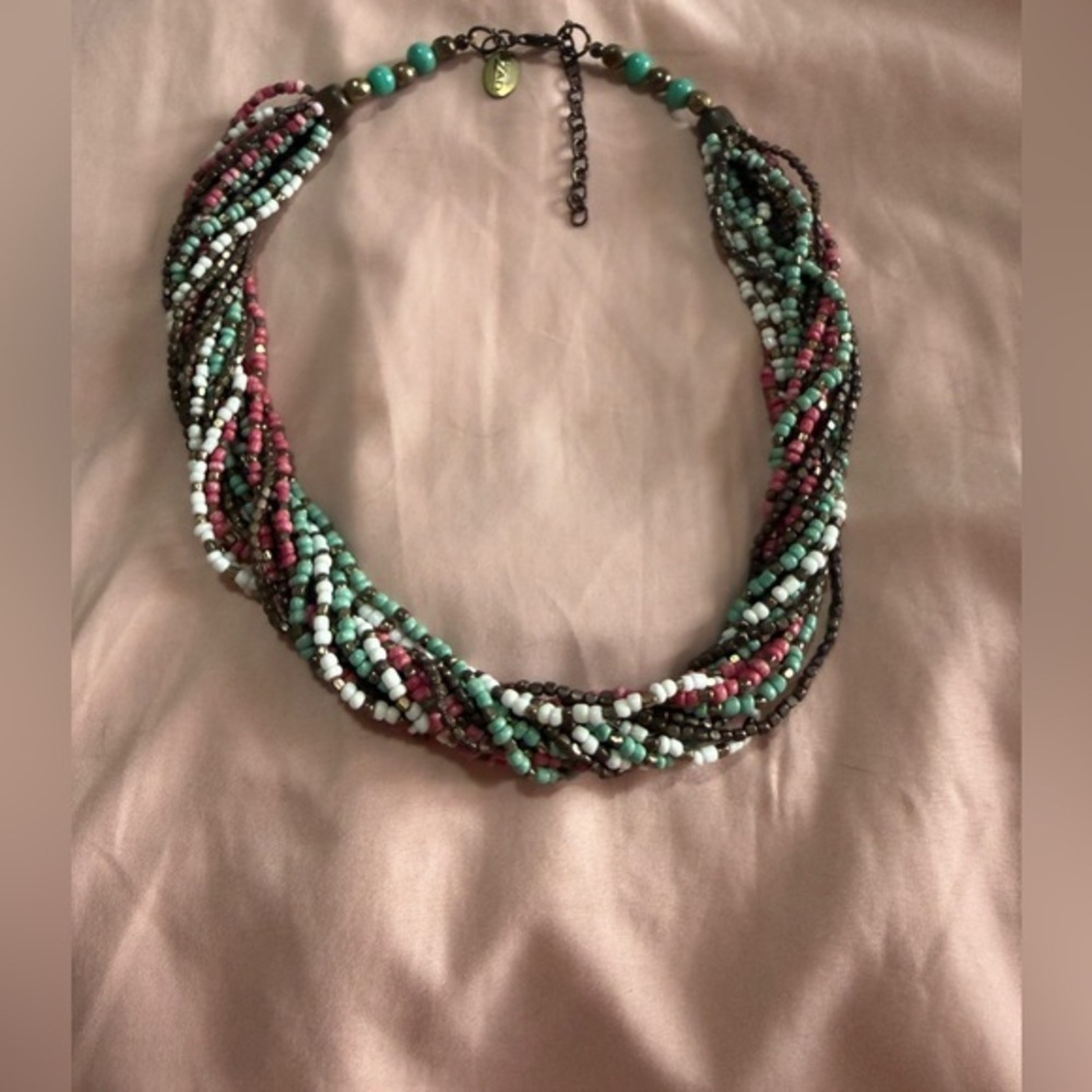 Zad Multicolor Beaded Necklace NWT